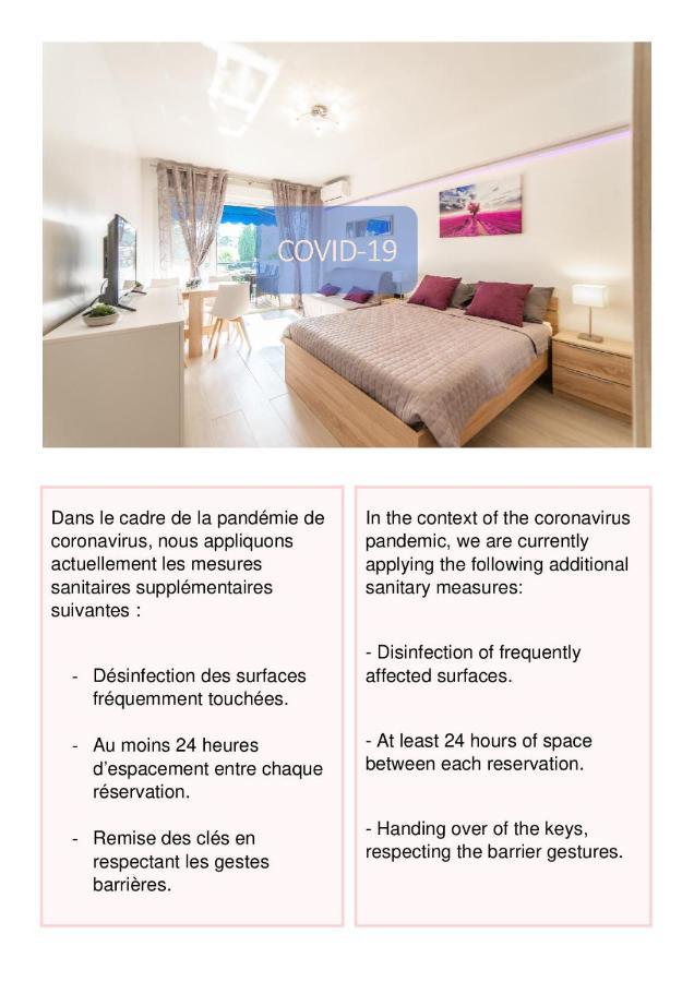 L'Ascot Appartement, Plages A 300M, Vue Hippodrome Cagnes-sur-Mer Luaran gambar